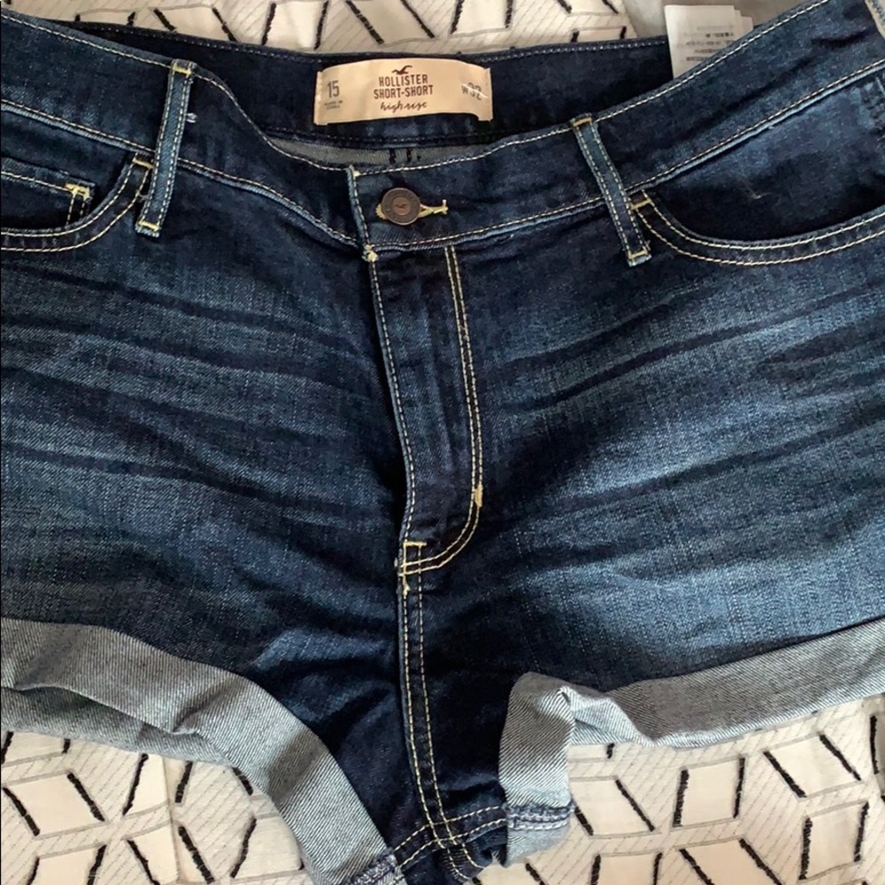 Hollister Denim Jean Shorts NWOT Dark Wash